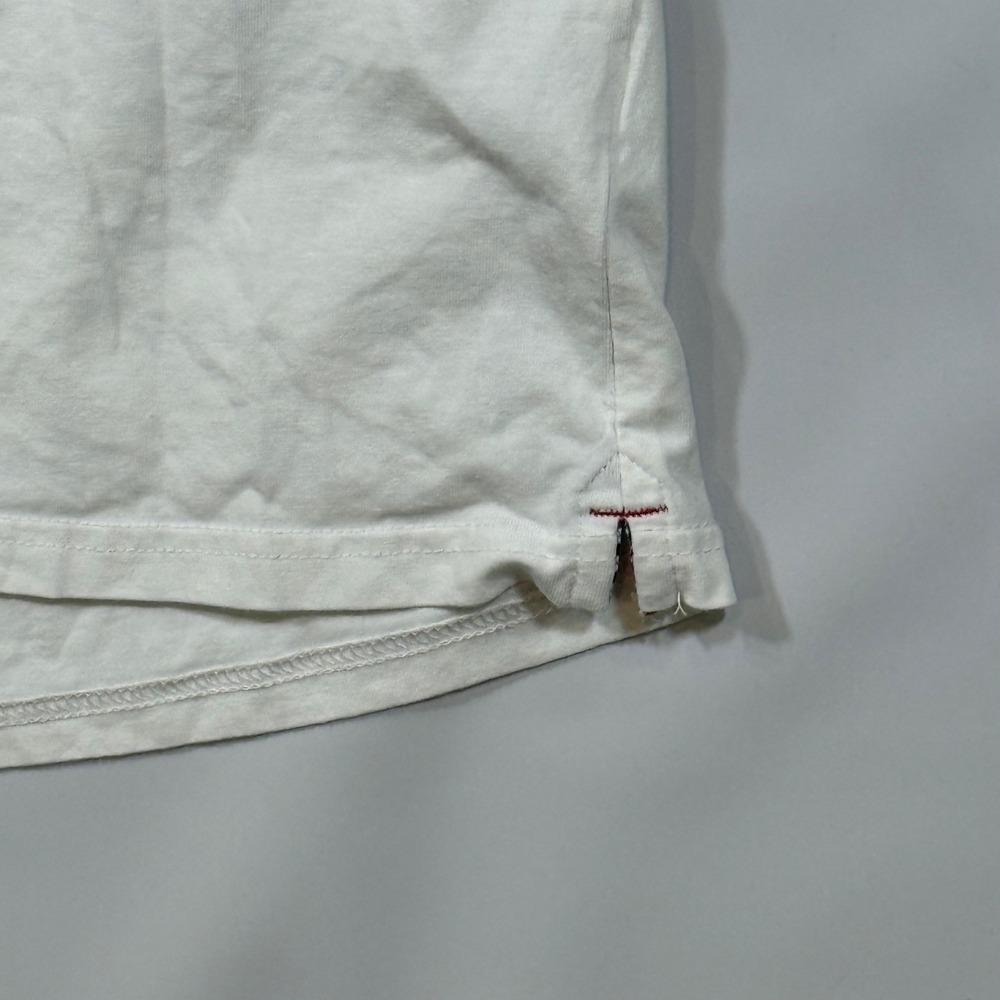 Ben Sherman Polo Shirt Mens XXL White Short Sleeve Tipped Collar Mod Indie Retro - Picture 4 of 9
